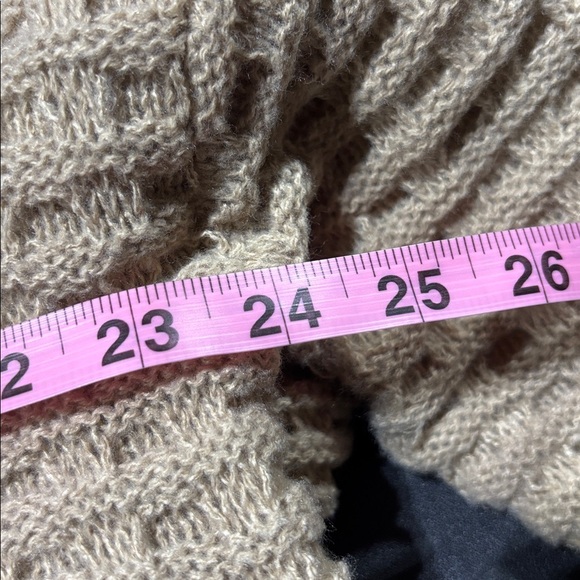 PrettyLittleThing Oversized roll neck sweater,square knit,soft,warm,Cappuccino - Picture 6 of 7